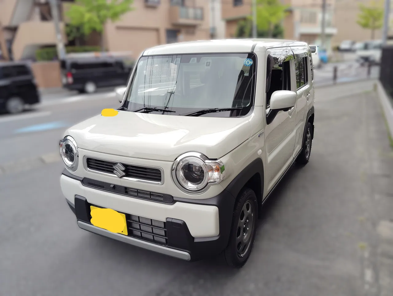 ハスラー 左リヤドア交換とリヤフェンダーの板金塗装｜横浜市都筑区 ケービーエス