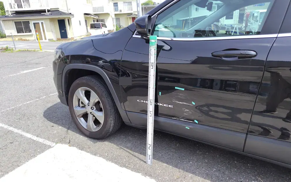 ジープの実車。お預かりしたときの状態