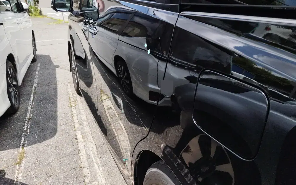 アルファードの実車。お預かりしている間の状態