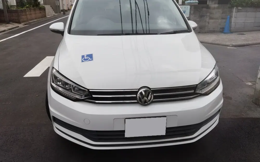 フォルクスワーゲンの実車。お引き渡し前の状態