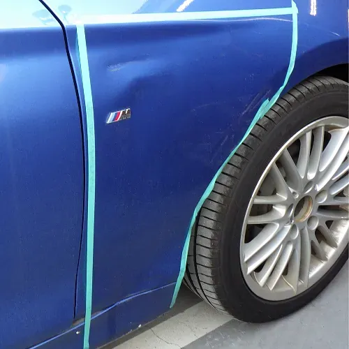 BMW 2シリーズクーペ（1J20）右フロントフェンダーの板金塗装・事故修理事例