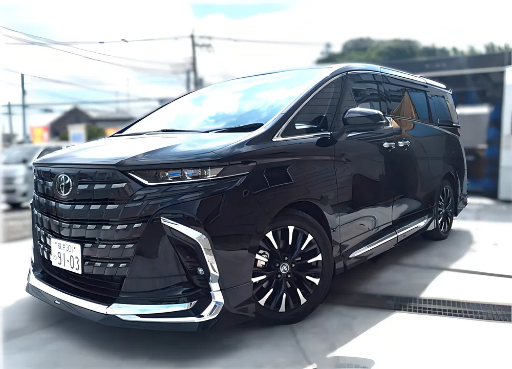 KBS勝田レンタカーの黒い40系アルファード エグゼクティブ（高級ミニバンの代車）