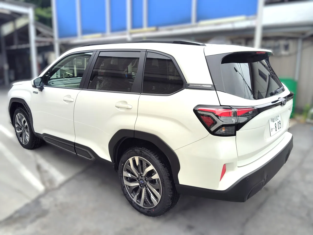 新型フォレスター リア ハイブリッドAWD 代車