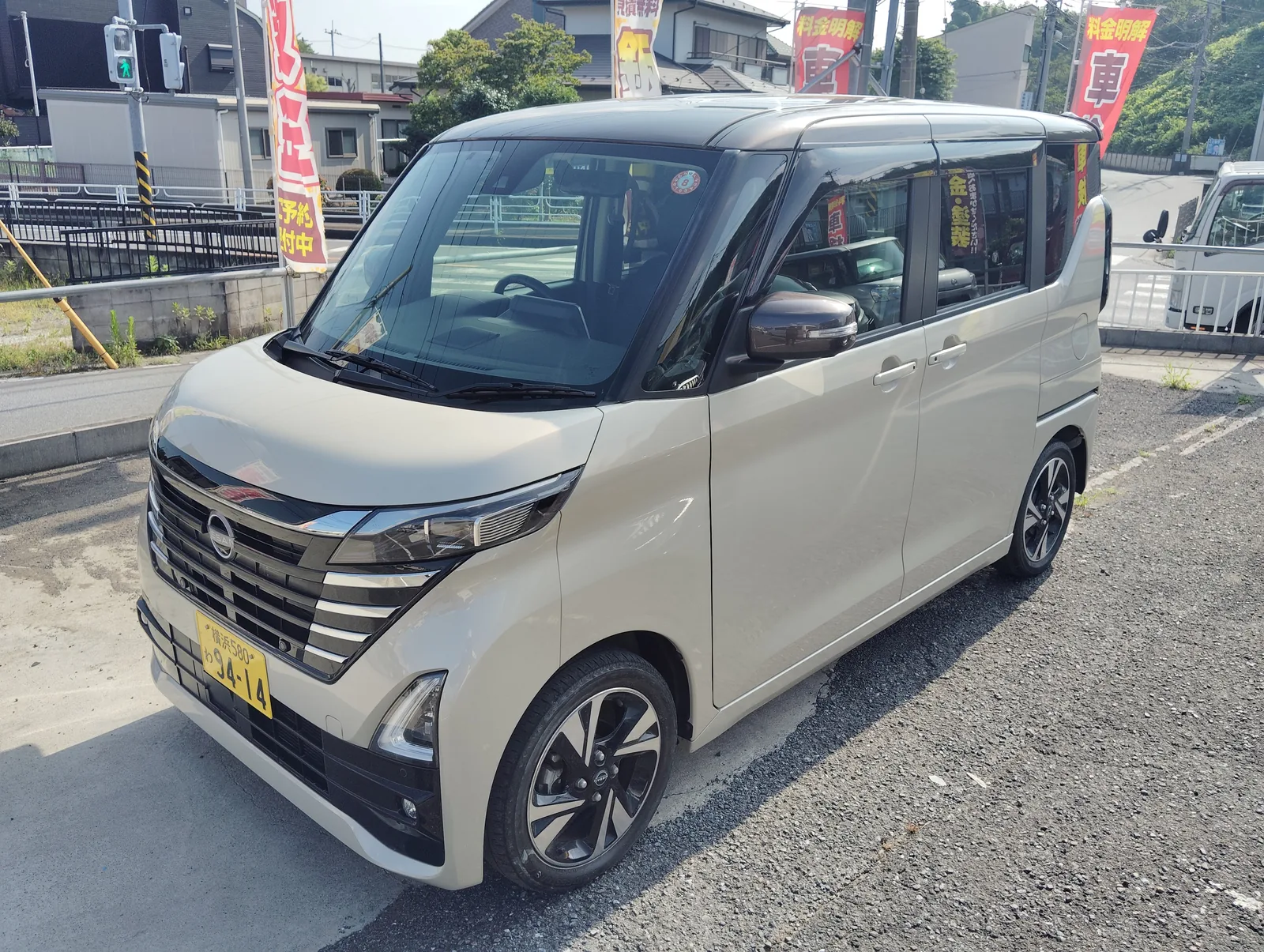 ルークス ハイウェイスターG ターボを横から見た外観
